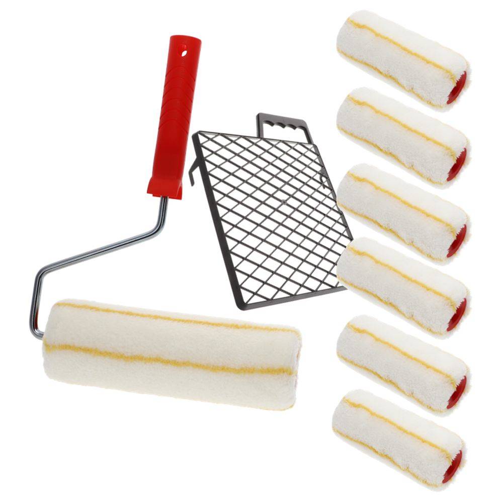 Farbrolle Polyamid 11mm 18 cm Maler Rolle Farb Walze Tapete Putz langflorig