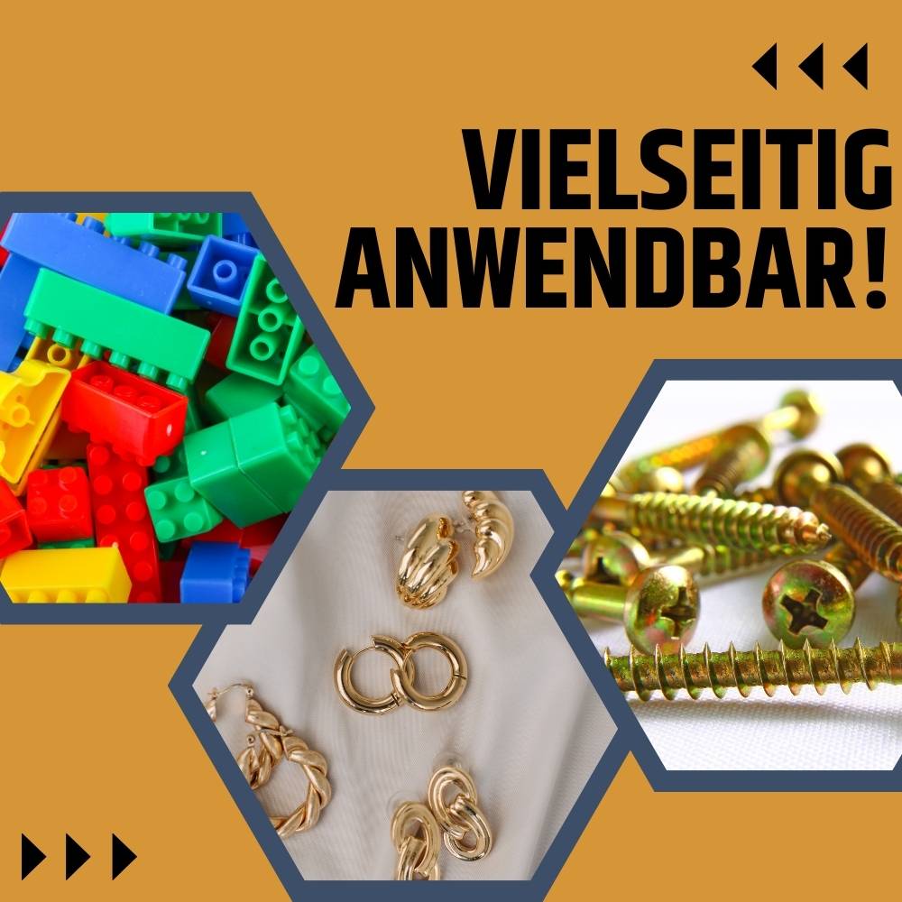 Sortimentskasten erweiterbar 16 Fach Sortierkasten Schubladen Organizer Kleinteilemagazin Sortimentsboxen