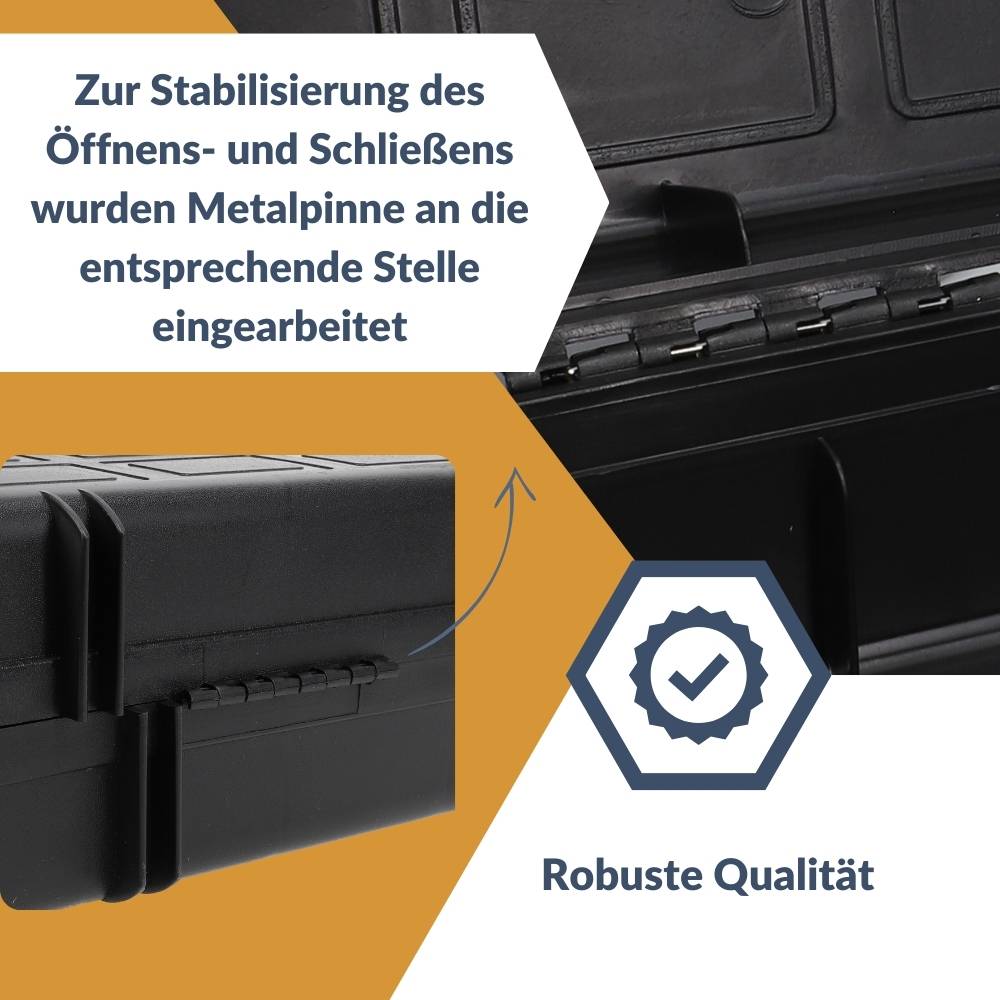 Maschinenkoffer leer Kunststoff Universal Werkzeugkoffer für Elektrowerkzeuge Werkzeugbox Gerätebox Gerätekoffer Koffer Box