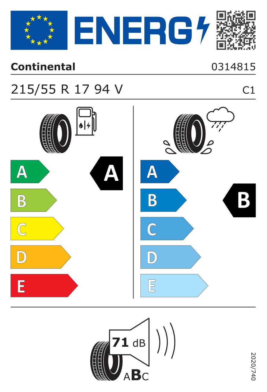 Continental EcoContact 6 ( 215/55 R17 94V EVc )