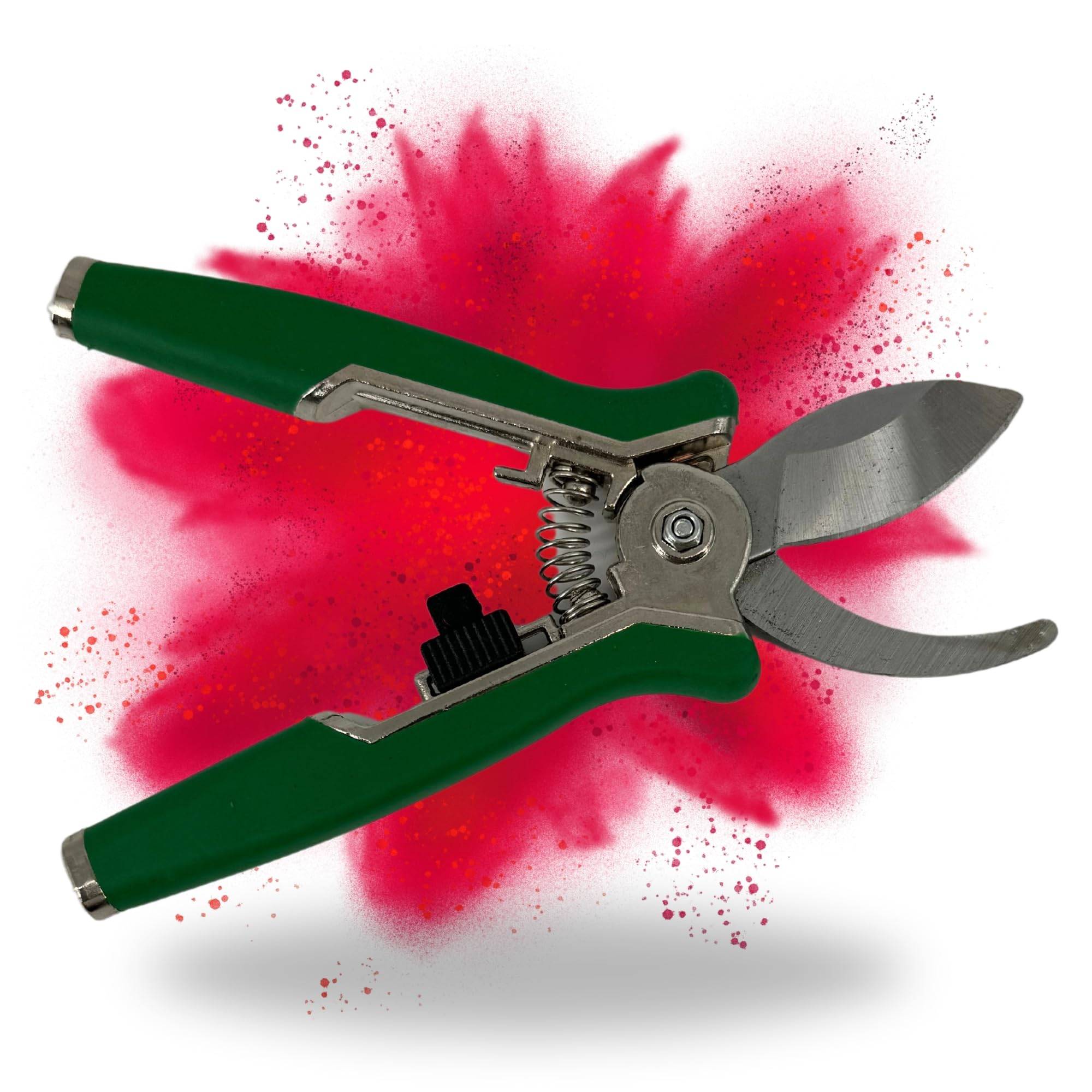 Premium Gartenschere Schere gebogen gebogene Klinge Trimmen Trimmer Planzen Erntehelfer Knipser Leseschere Erntehelfer