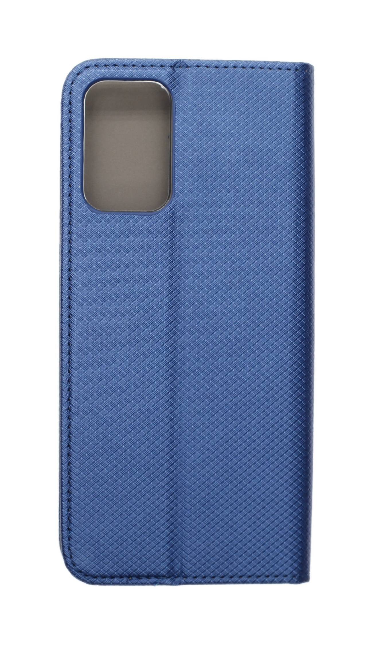 JAMCOVER Bookcase Texture Marineblau für Motorola moto g35 5G - Handytasche mit Kartenfach und Standfunktion