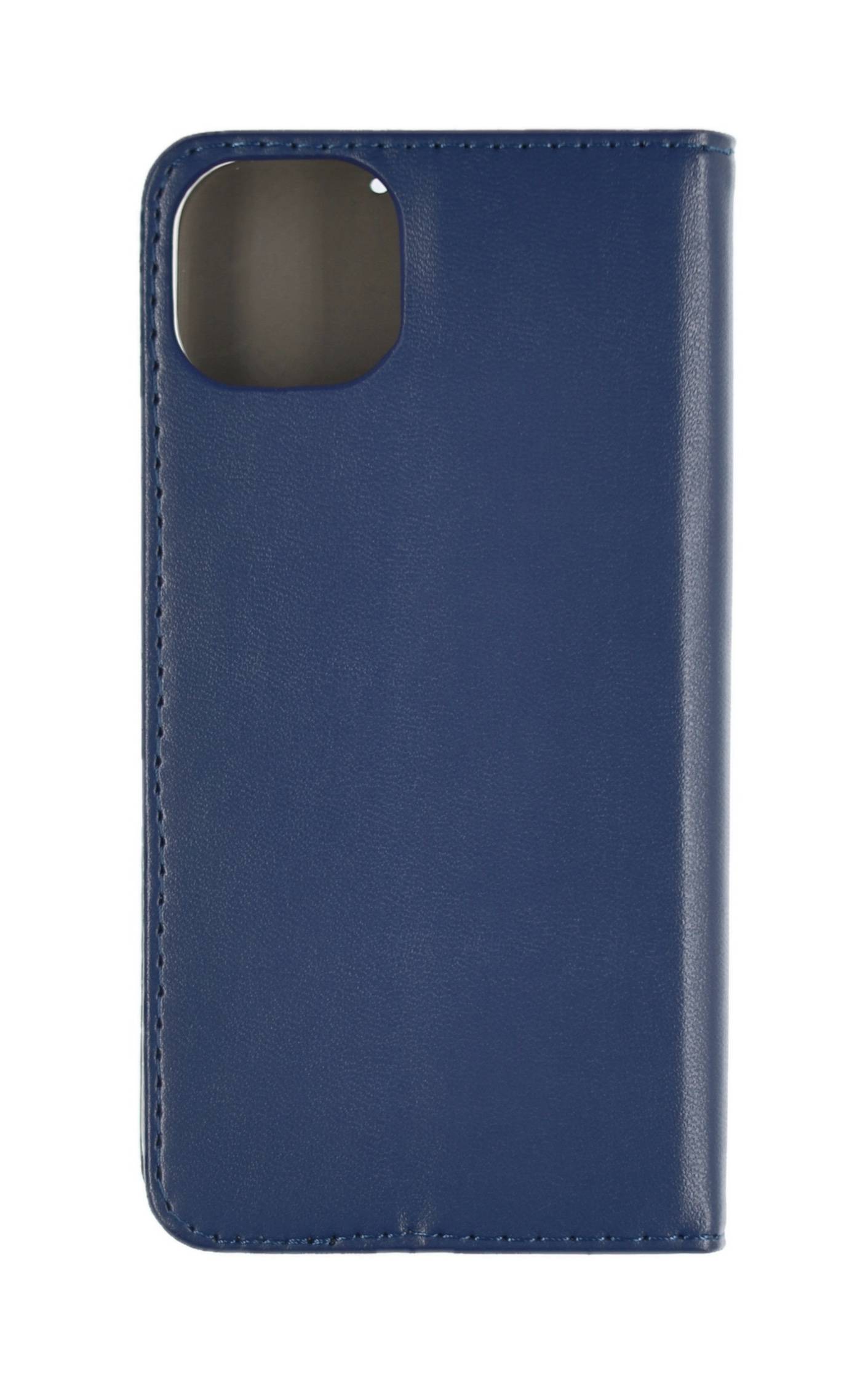 JAMCOVER Bookcase Smooth & Safe Marineblau für Apple iPhone 15 Plus - Handytasche mit Kartenfach und Standfunktion