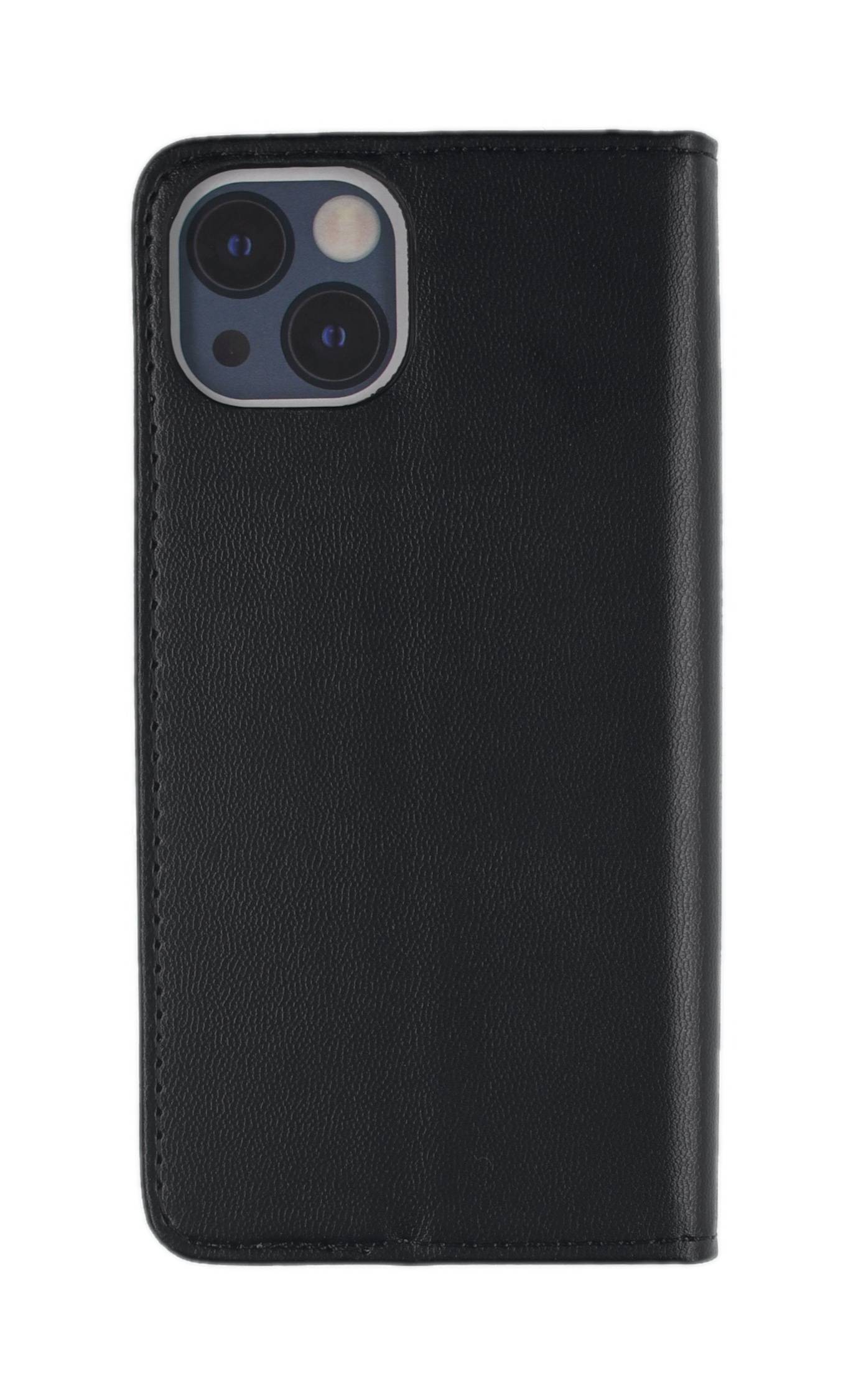 JAMCOVER Bookcase Smooth & Safe Schwarz für Apple iPhone 15 Plus - Handytasche mit Kartenfach und Standfunktion