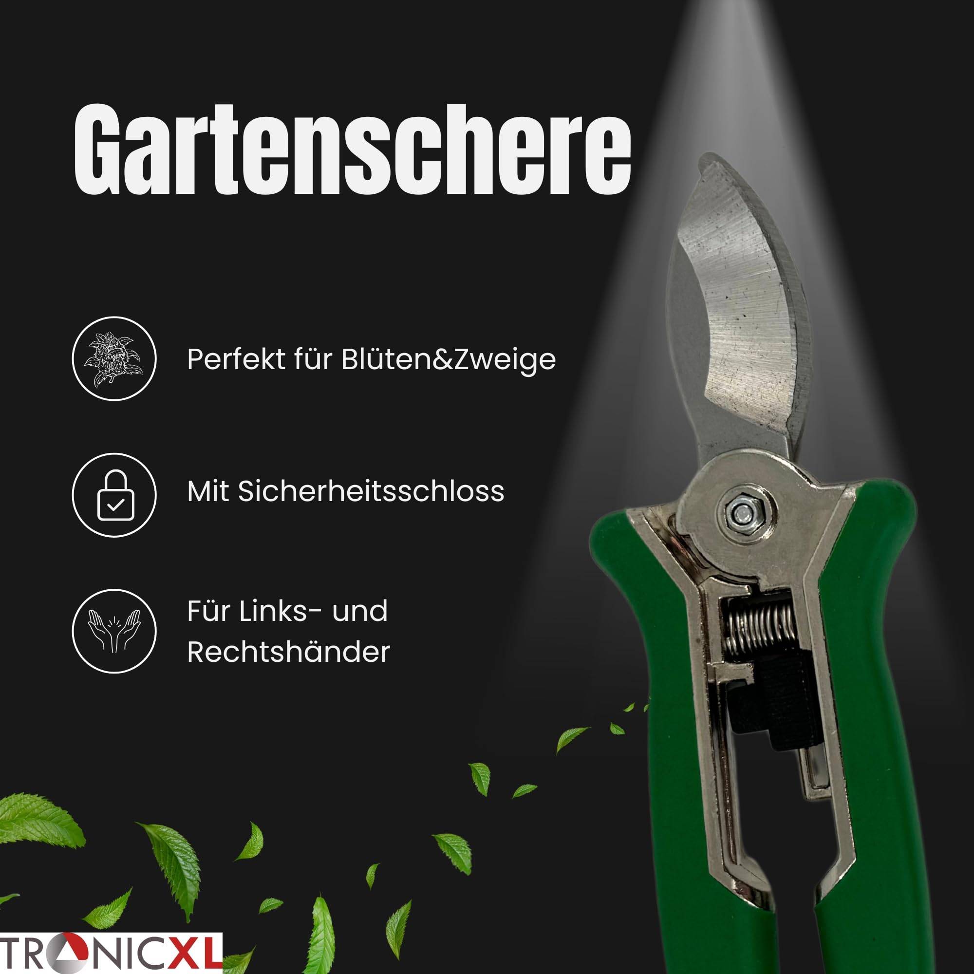 2 Stück Gartenschere Premium Ernteschere Gartenschere Schere gebogen gebogene Klinge Trimmen Trimmer Planzen Erntehelfer Knipser Leseschere