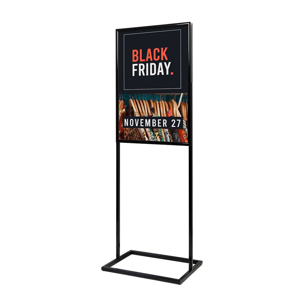 Showdown Displays Poster Display Dekor Click - DIN A1 - Doppelseitig - Schwarz