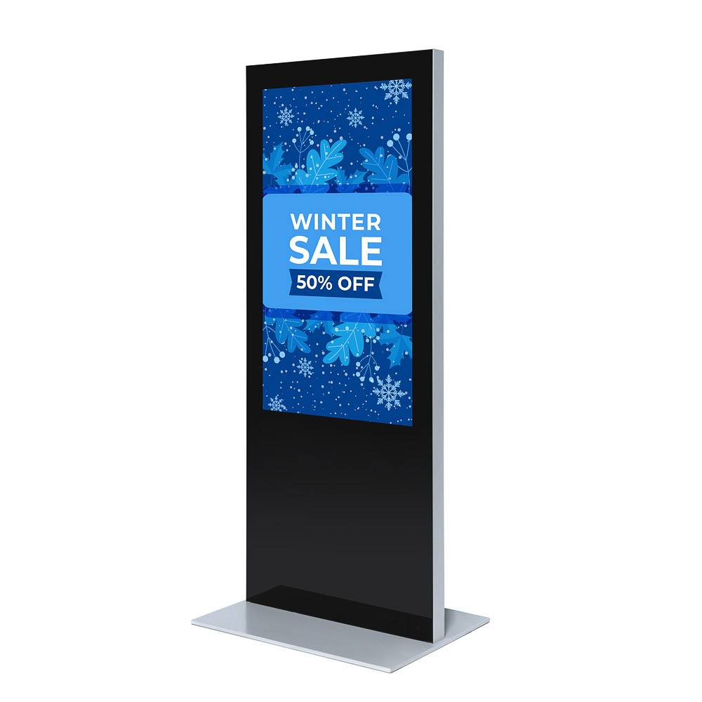 Showdown Displays Digitale Infostele Slim mit Samsung-Bildschirm - 55 Zoll