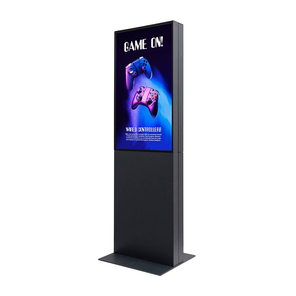 Showdown Displays Digitale Smart Line Infostele doppelseitig mit Samsung-Bildschirm - 43 Zoll