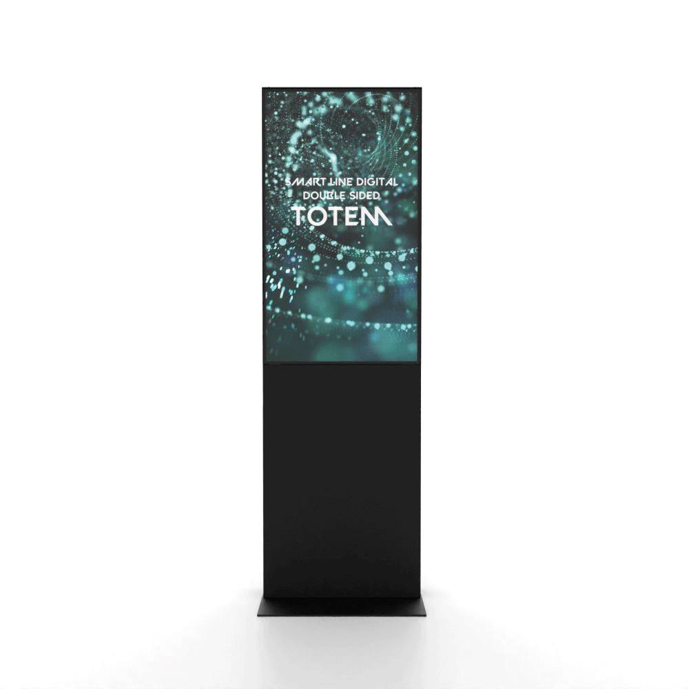 Showdown Displays Digitale Smart Line Infostele doppelseitig mit Samsung-Bildschirm - 43 Zoll