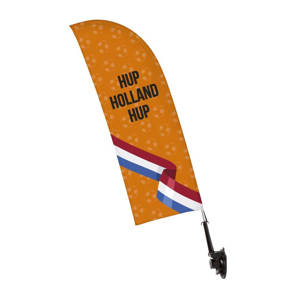 Showdown Fensterflagge SET - Hup Holland - Orange