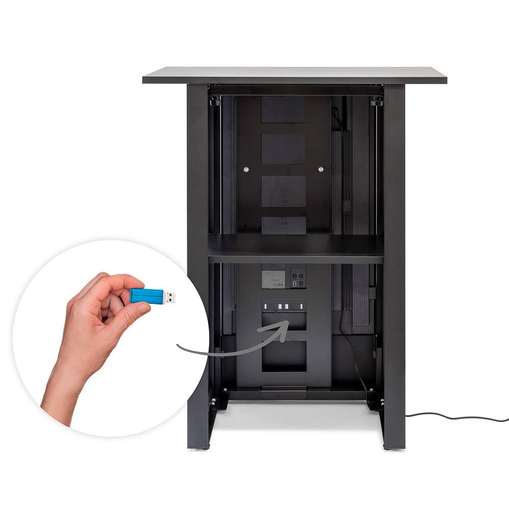 Showdown Displays Digital Counter Futuro Vertikal mit Samsung-Bildschirm - 32 Zoll