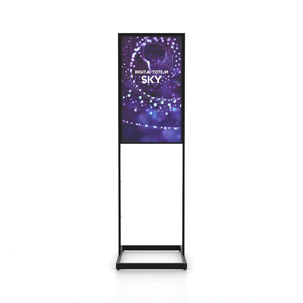 Showdown Displays Digitale Infostele Sky mit Samsung-Bildschirm - 43 Zoll