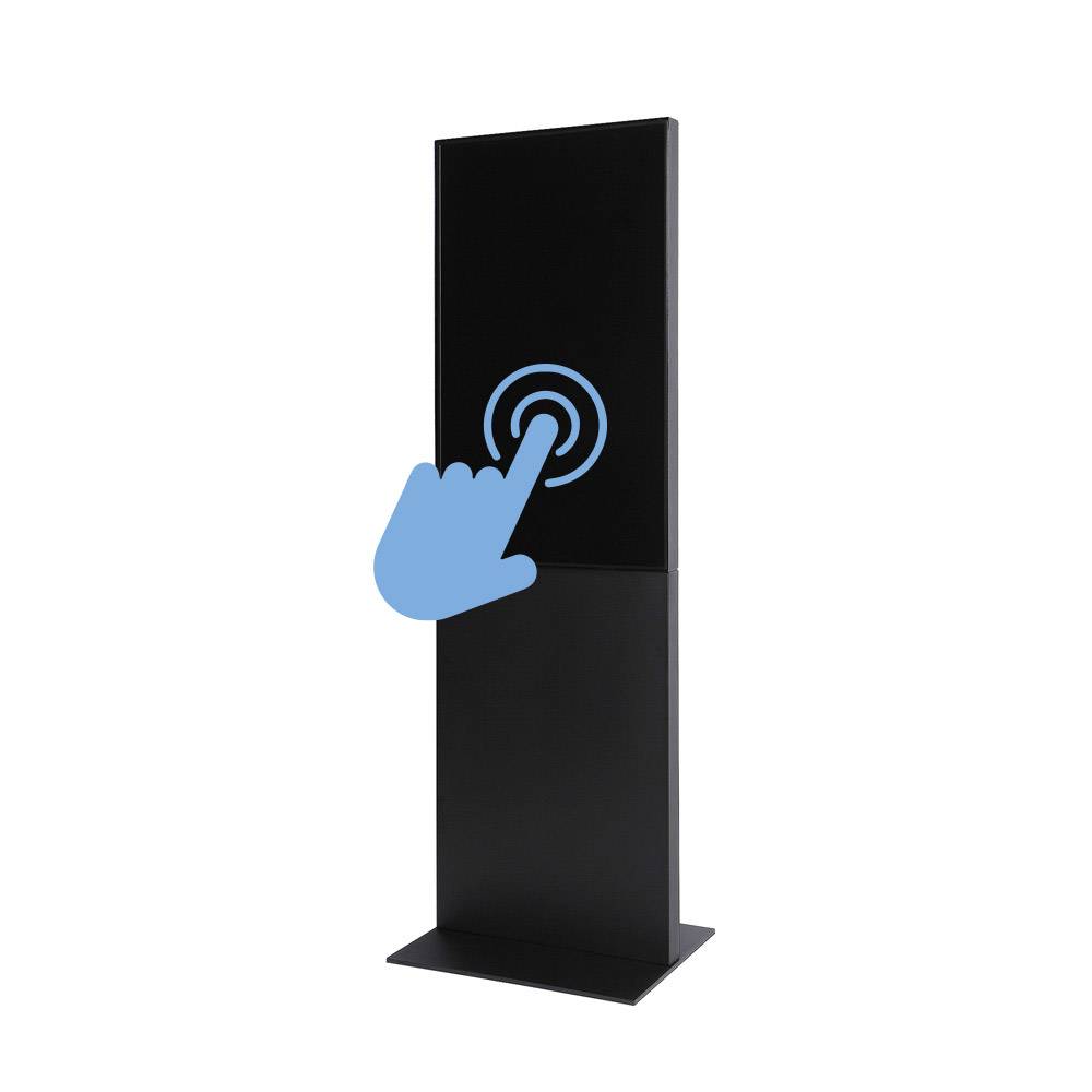 Showdown Displays Smart Line Digitale Infotstele mit Samsung-Bildschirm Und Touchscreen - 43 Zoll - Schwarz