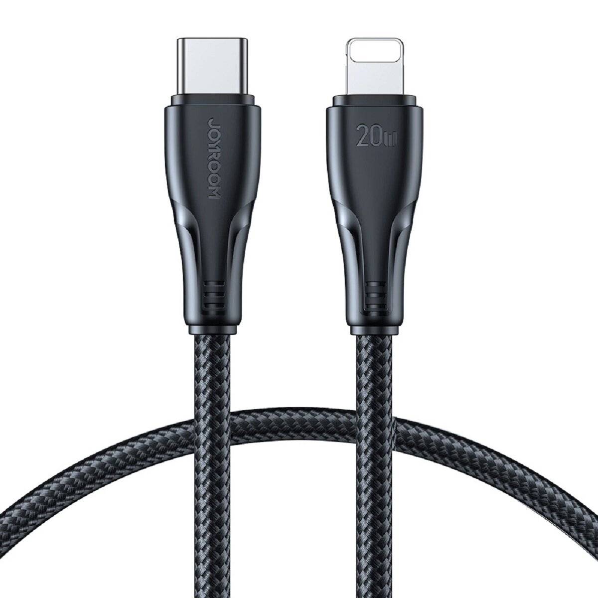 Joyroom Ladekabel Datenkabel USB Type-C kompatibel mit iPhone 0,25 20W Schwarz