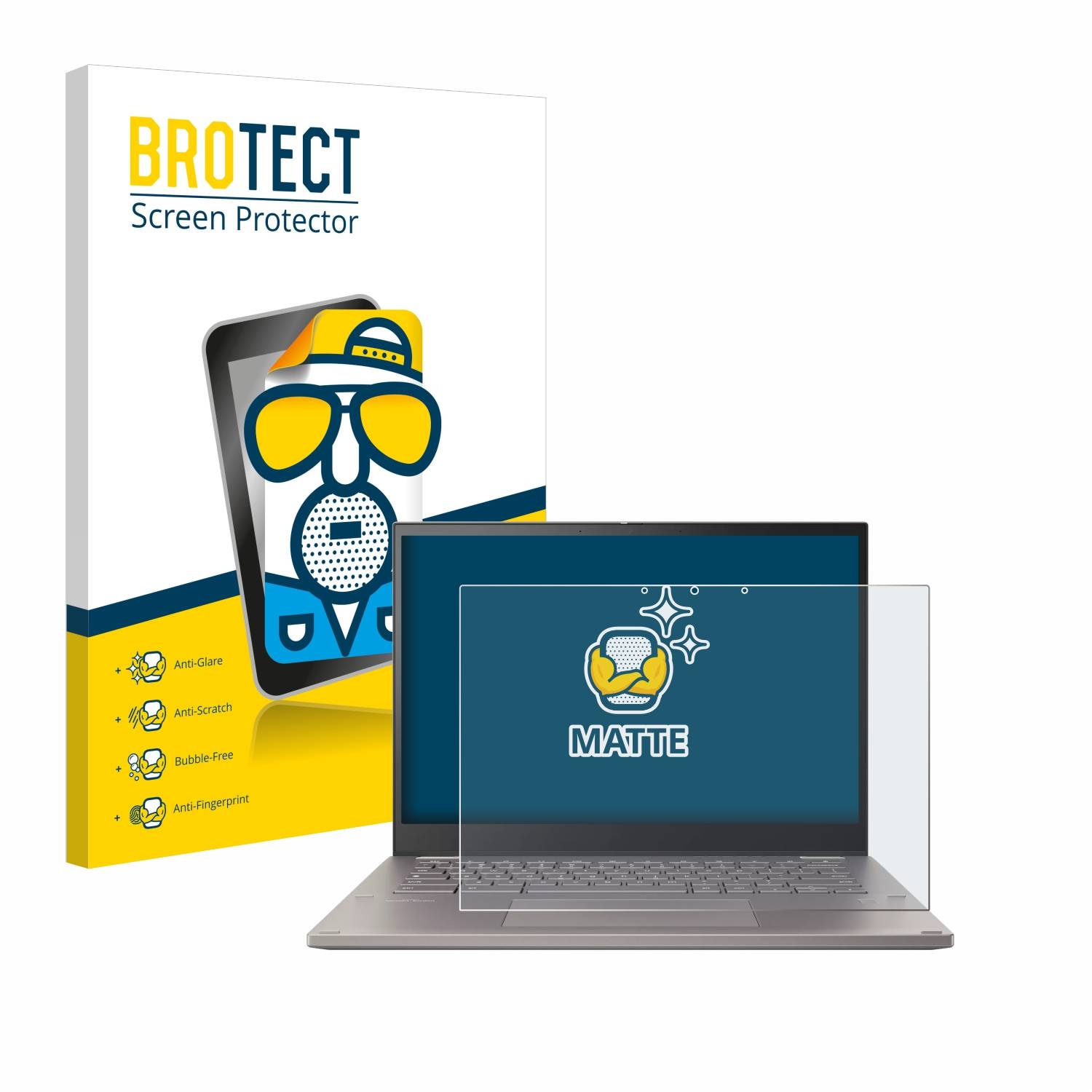BROTECT Entspiegelungs-Folie für ASUS Chromebook Plus CM3401 Flip