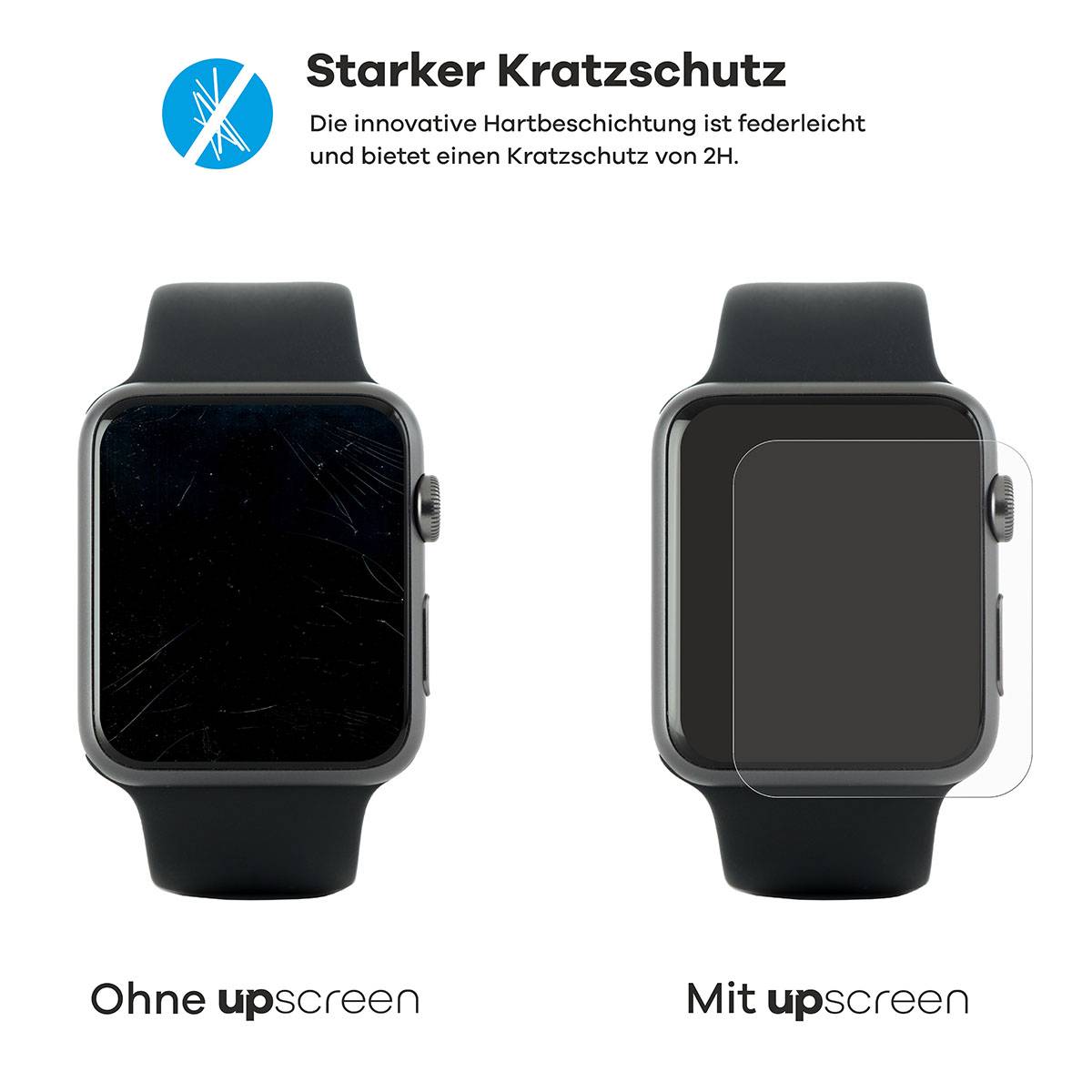 upscreen Bacteria Shield Schutzfolie für Xiaomi Mibro Lite 3 - Antibakteriell