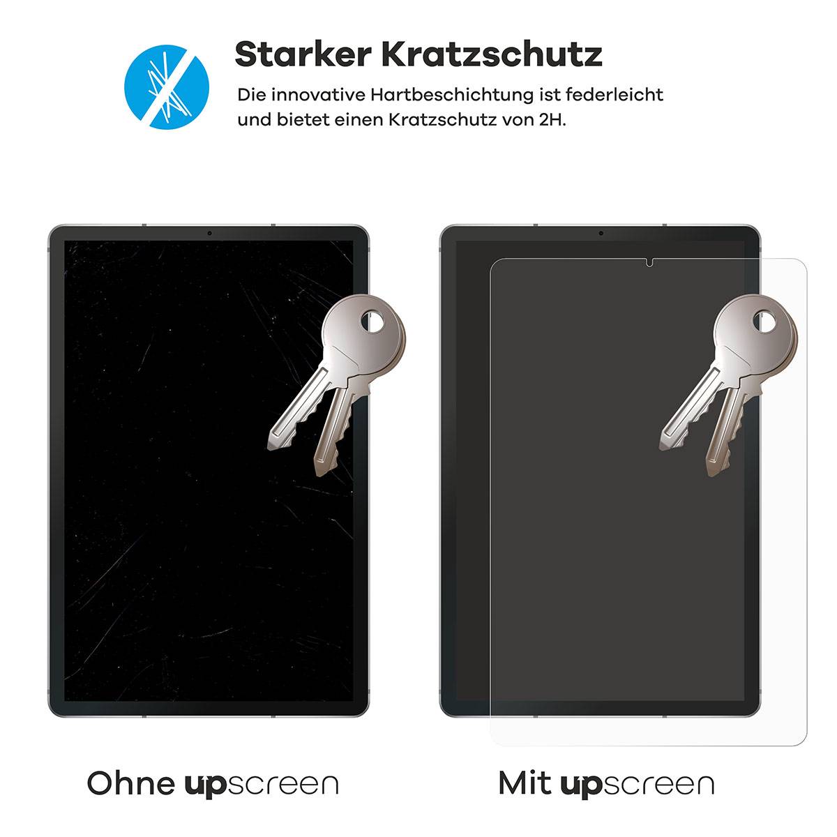 upscreen Bacteria Shield Schutzfolie für Nokia T10 (Hochformat) - Antibakteriell
