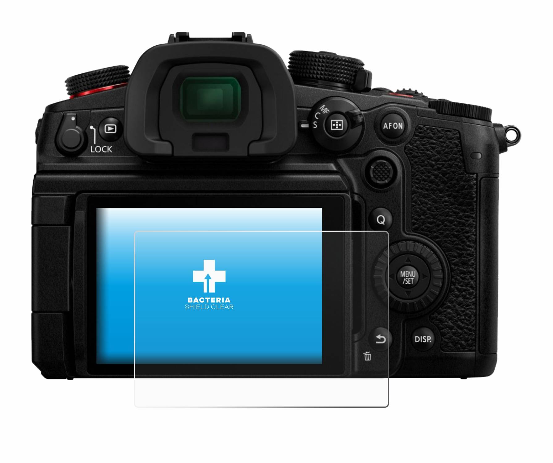 upscreen Bacteria Shield Schutzfolie für Panasonic Lumix DC-GH7 - Antibakteriell