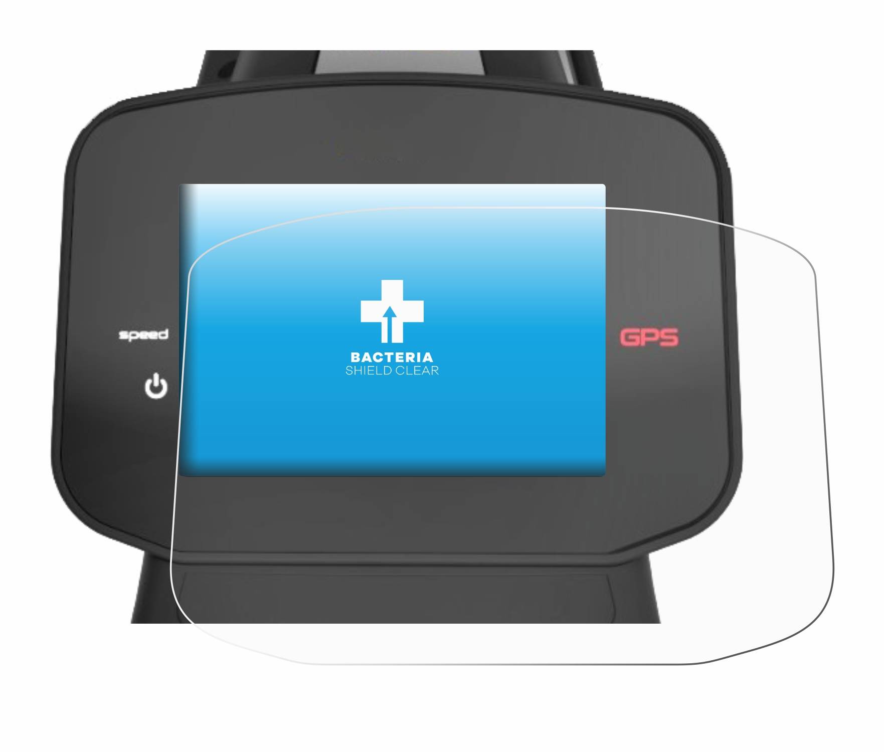 upscreen Bacteria Shield Schutzfolie für PowaKaddy FX7 GPS 3.5 - Antibakteriell