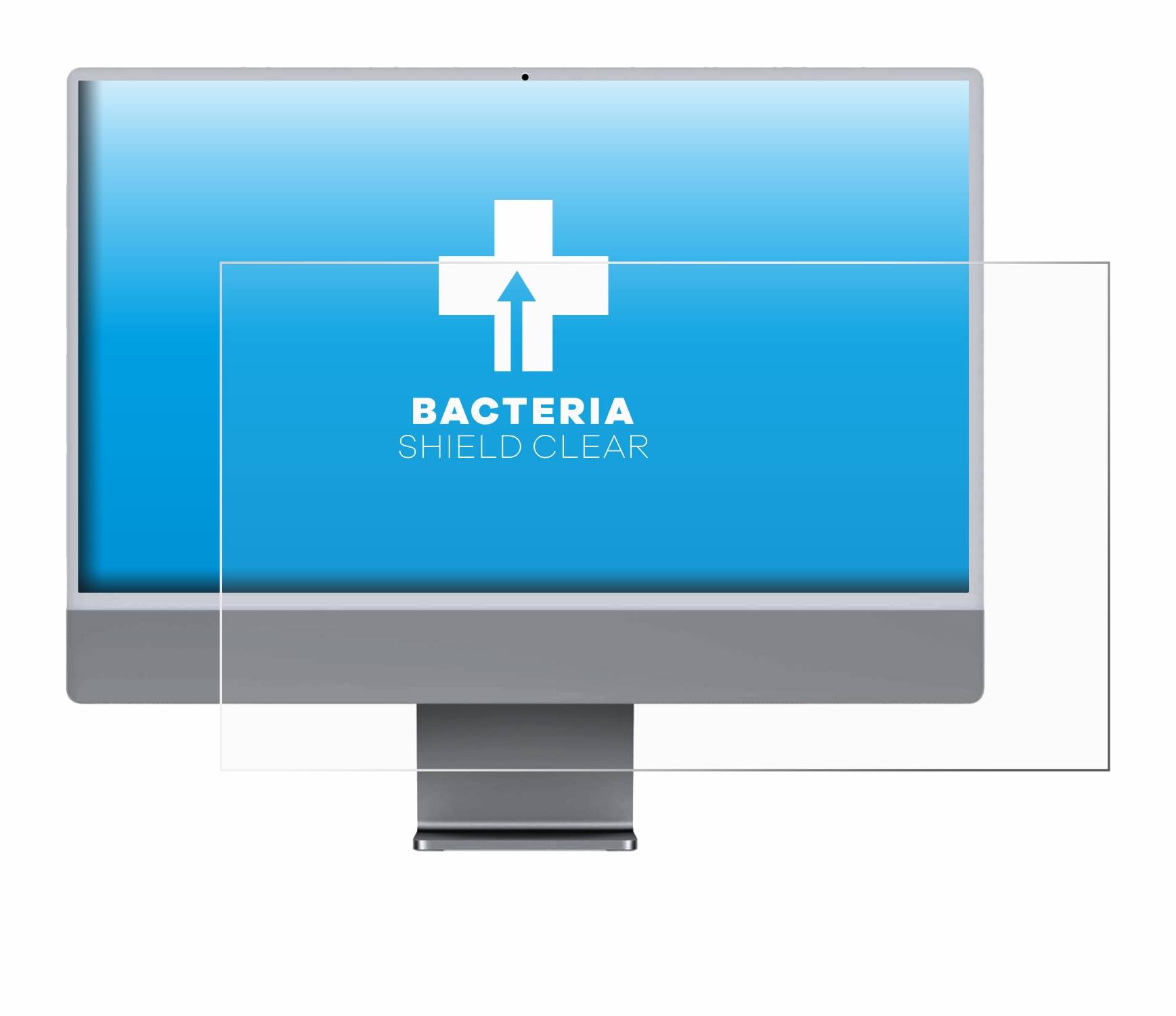 upscreen Bacteria Shield Schutzfolie für Apple iMac 24 M3 2023 - Antibakteriell