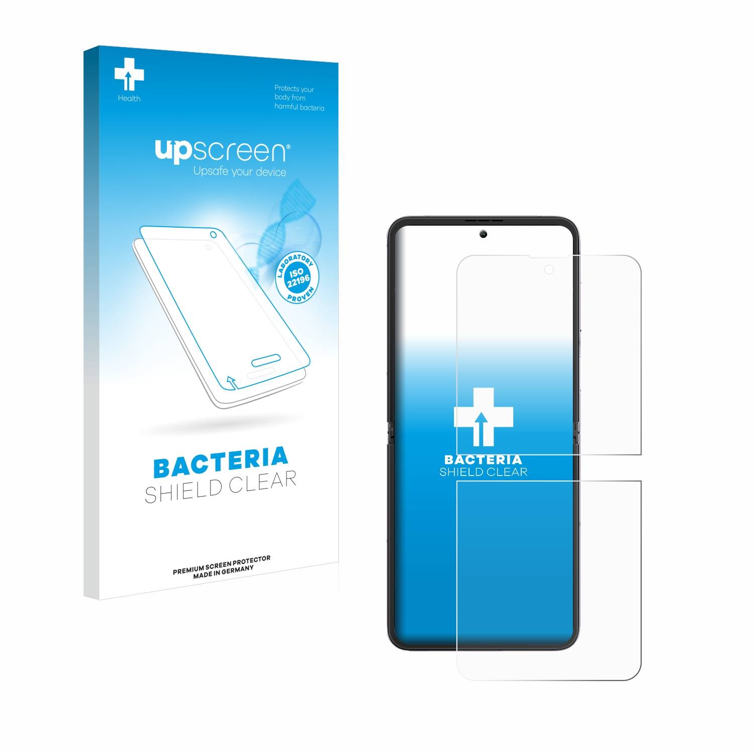 upscreen Bacteria Shield Schutzfolie für Blackview Hero 10 (Vorderes Display) - Antibakteriell