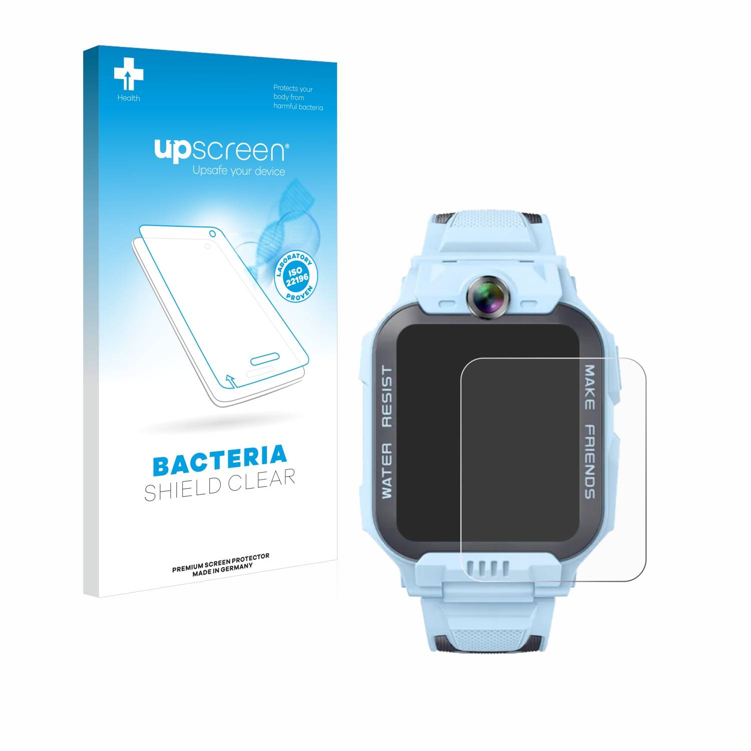 upscreen Bacteria Shield Schutzfolie für Imoo Watch Phone Z7 - Antibakteriell