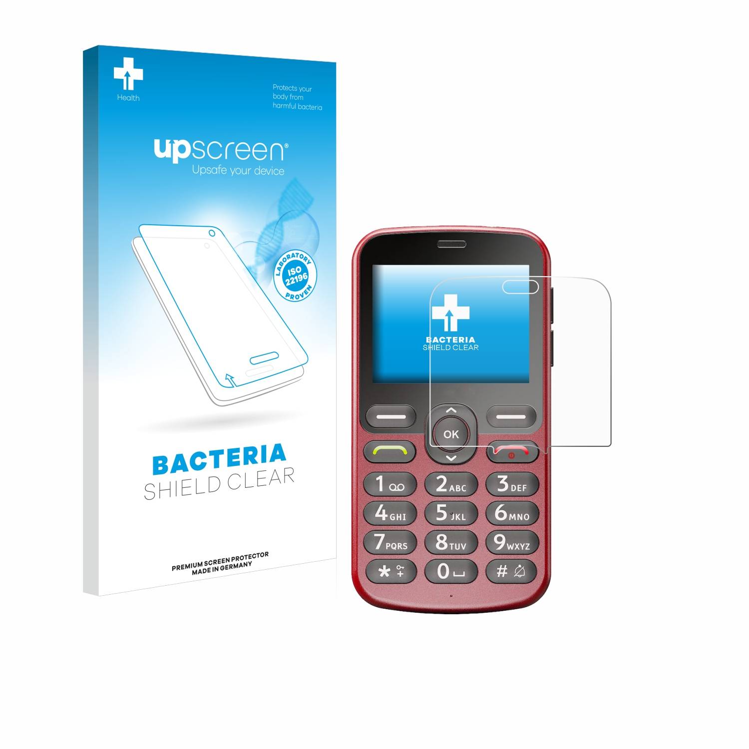 upscreen Bacteria Shield Schutzfolie für Doro 1880 - Antibakteriell