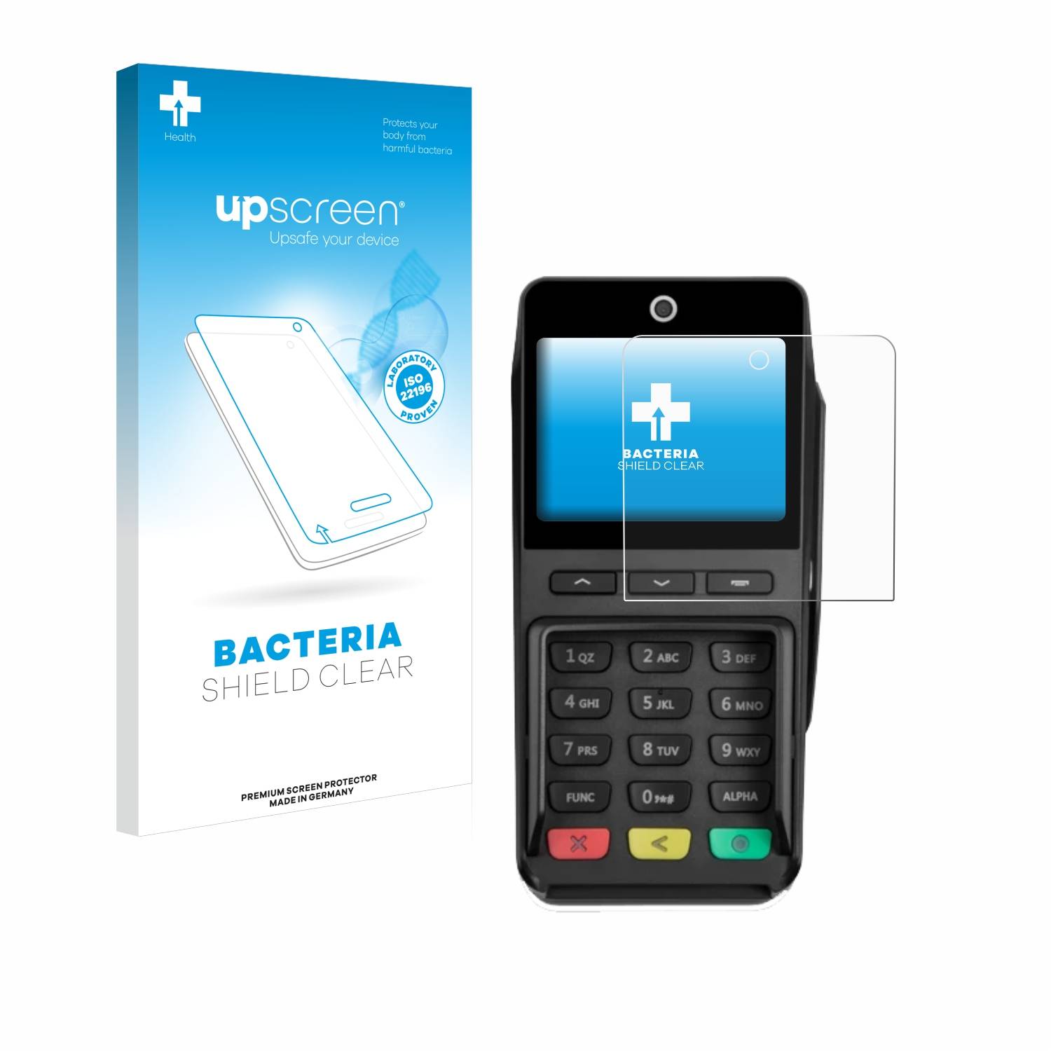 upscreen Bacteria Shield Schutzfolie für Pax Q25 Pinpad - Antibakteriell