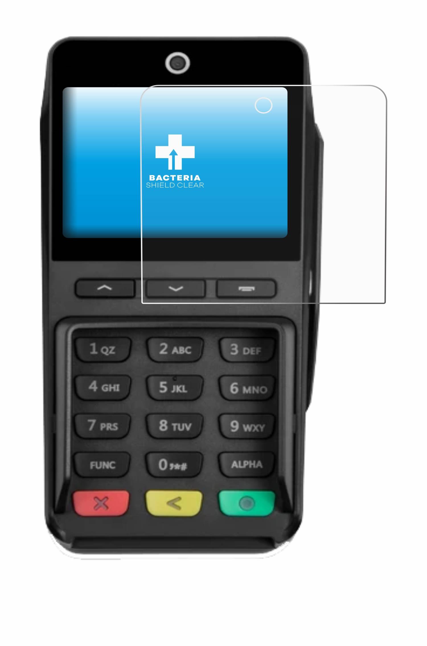 upscreen Bacteria Shield Schutzfolie für Pax Q25 Pinpad - Antibakteriell