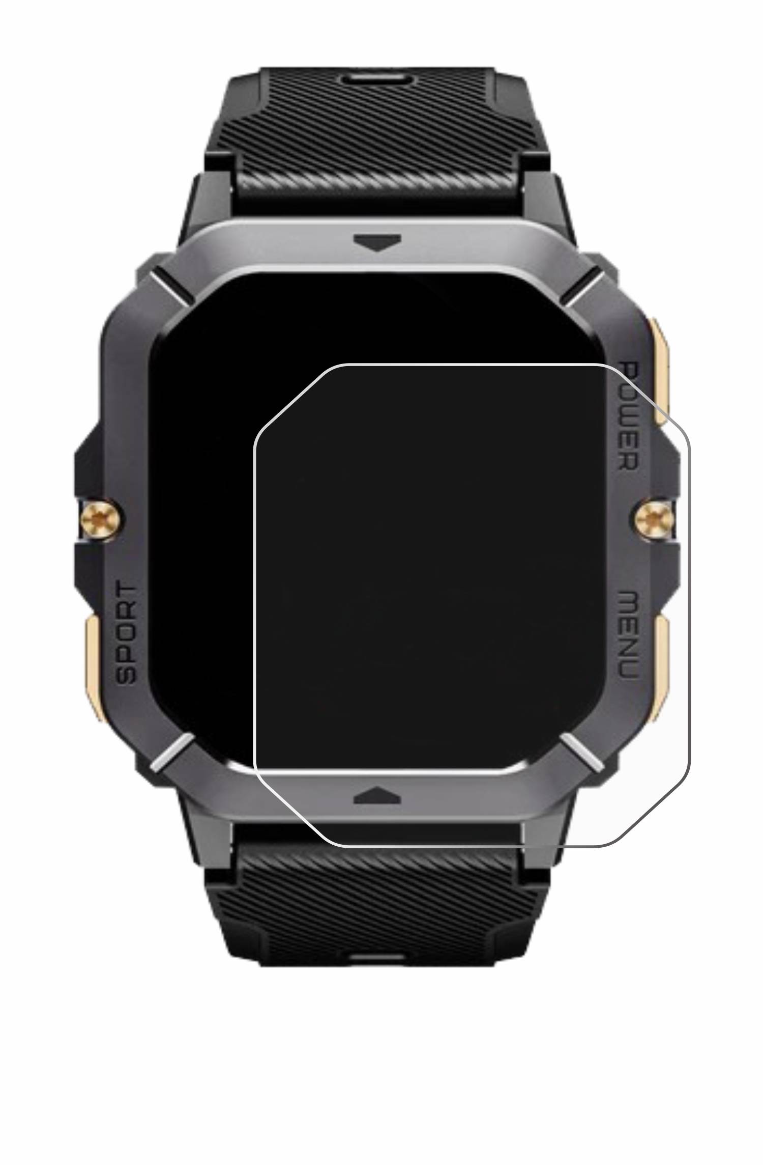 upscreen Bacteria Shield Schutzfolie für ArmorWatch Pro Smartwatch - Antibakteriell