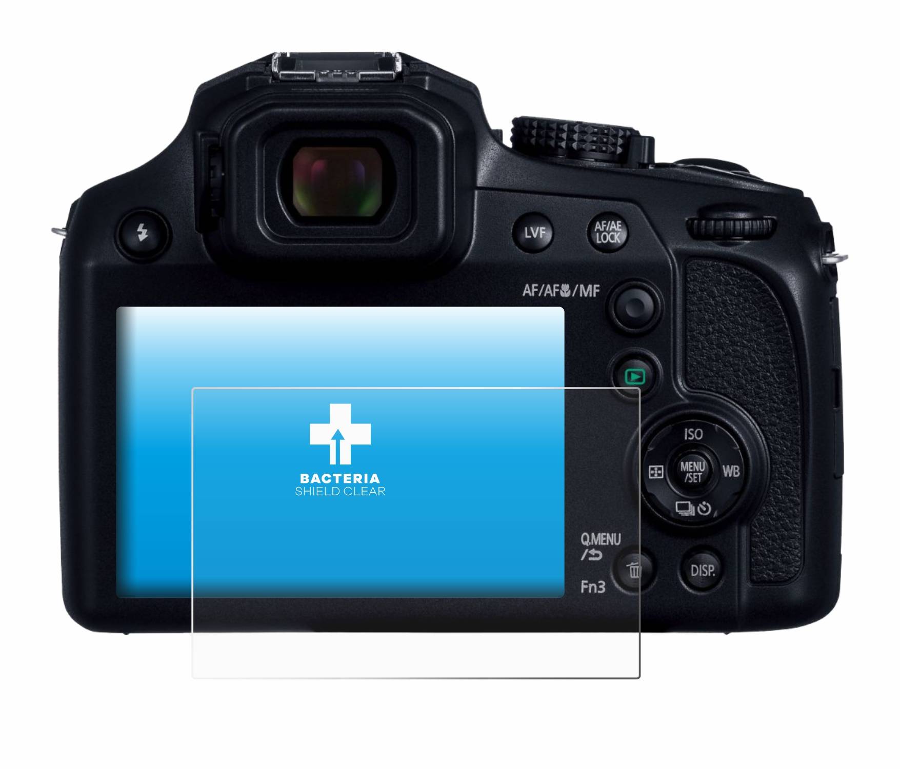 upscreen Bacteria Shield Schutzfolie für Panasonic Lumix DC-FZ82D - Antibakteriell