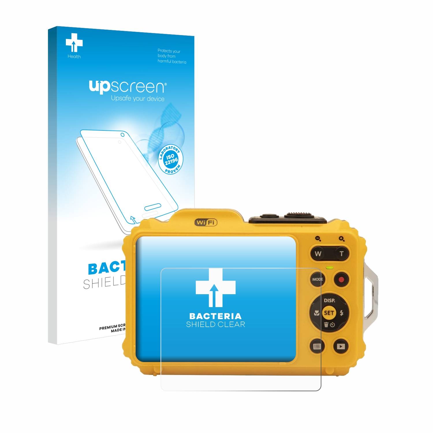 upscreen Bacteria Shield Schutzfolie für Kodak Pixpro WPZ2 - Antibakteriell