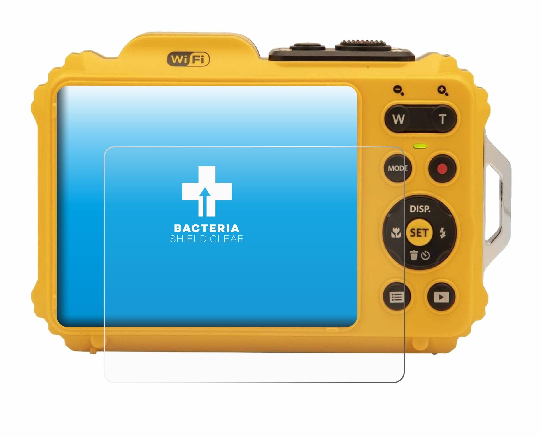 upscreen Bacteria Shield Schutzfolie für Kodak Pixpro WPZ2 - Antibakteriell