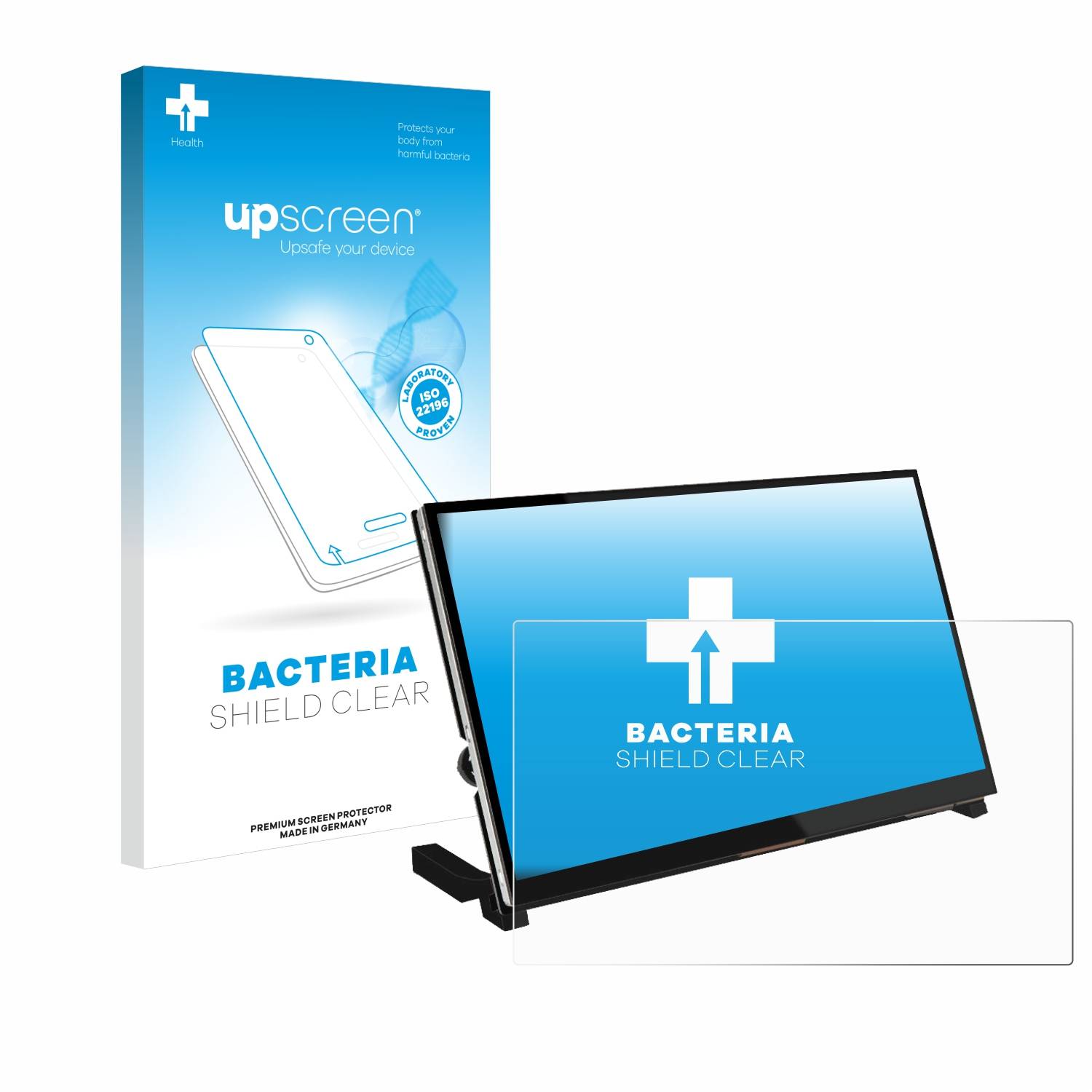 upscreen Bacteria Shield Schutzfolie für Raspberry Pi Touchscreen (10.1) - Antibakteriell