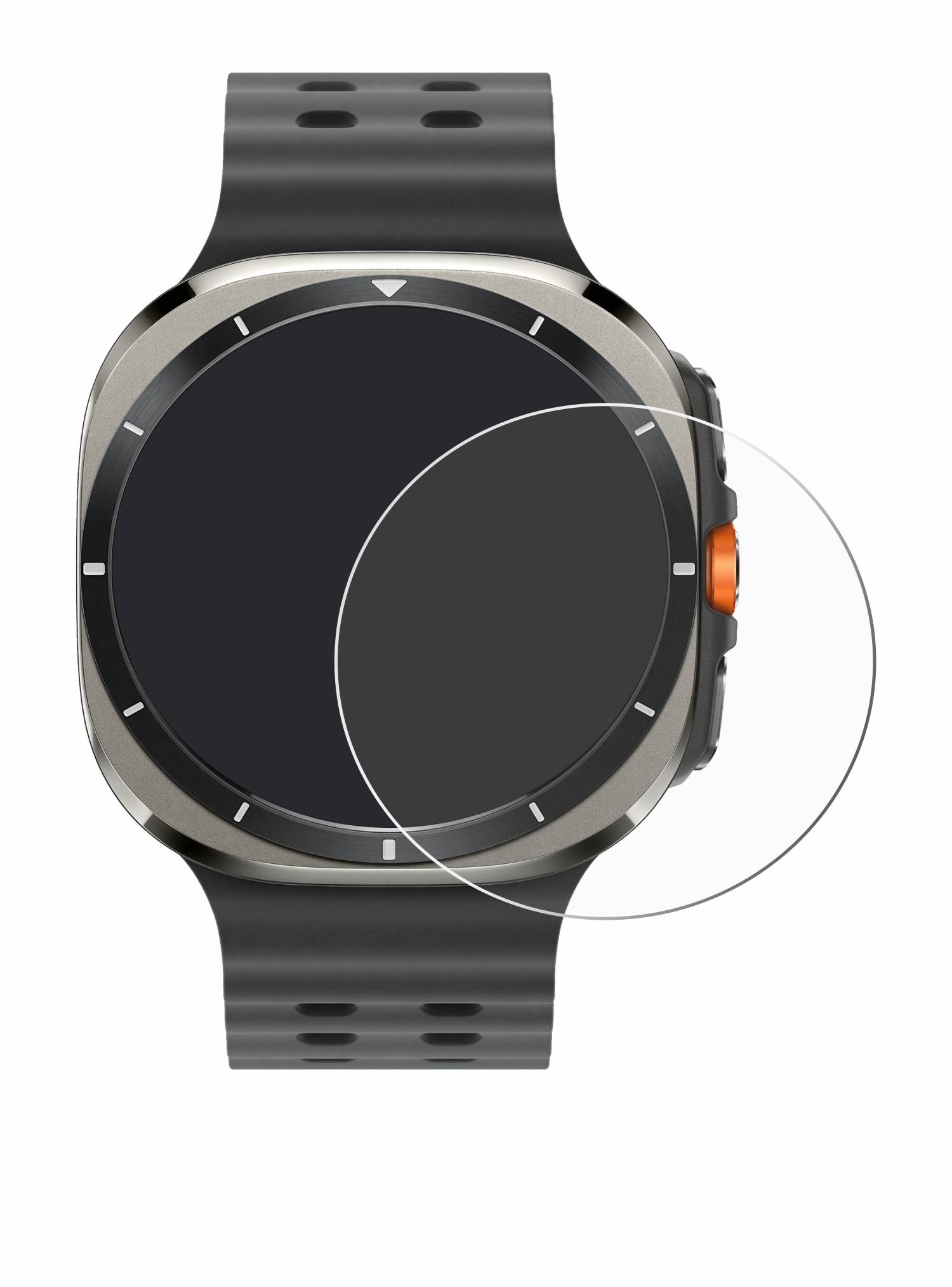 upscreen Bacteria Shield Schutzfolie für Samsung Galaxy Watch Ultra (47 mm) - Antibakteriell
