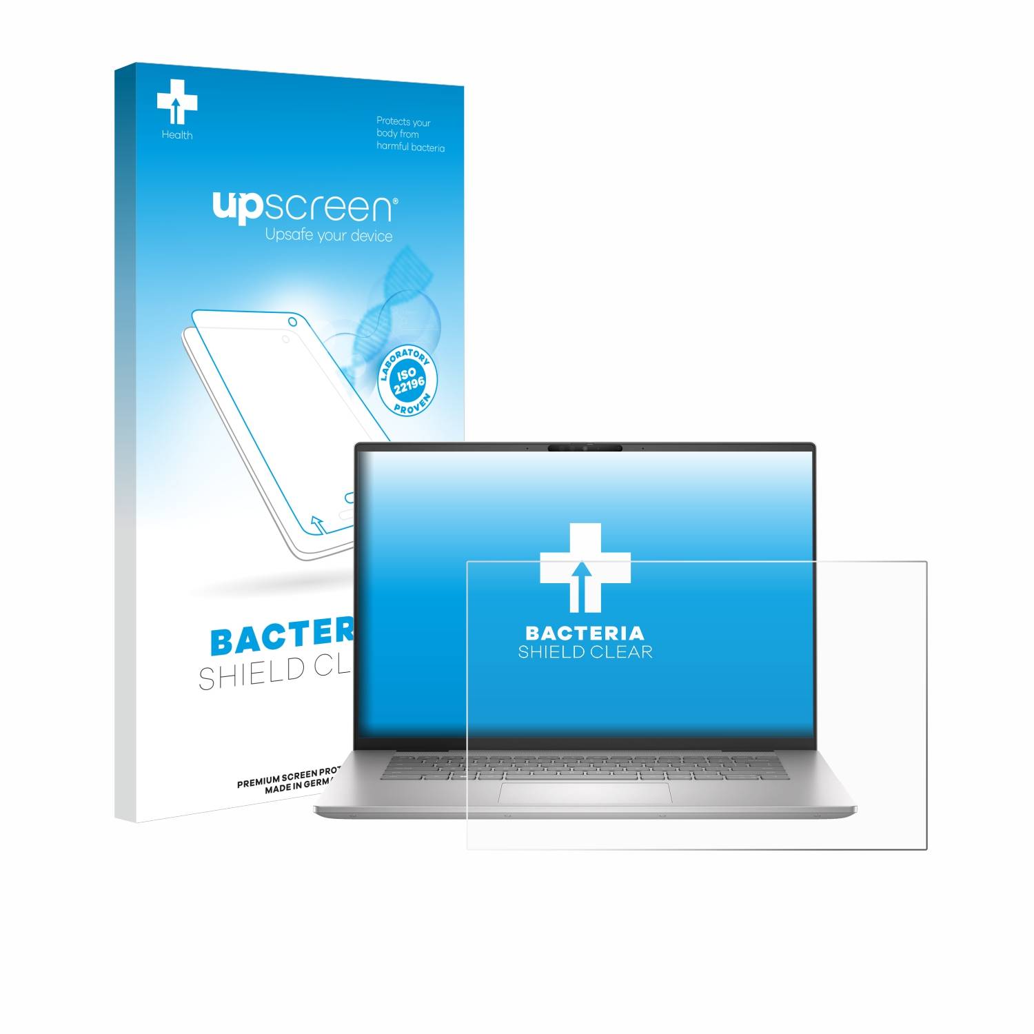 upscreen Bacteria Shield Schutzfolie für Dell Inspiron 16 7630 Laptop - Antibakteriell