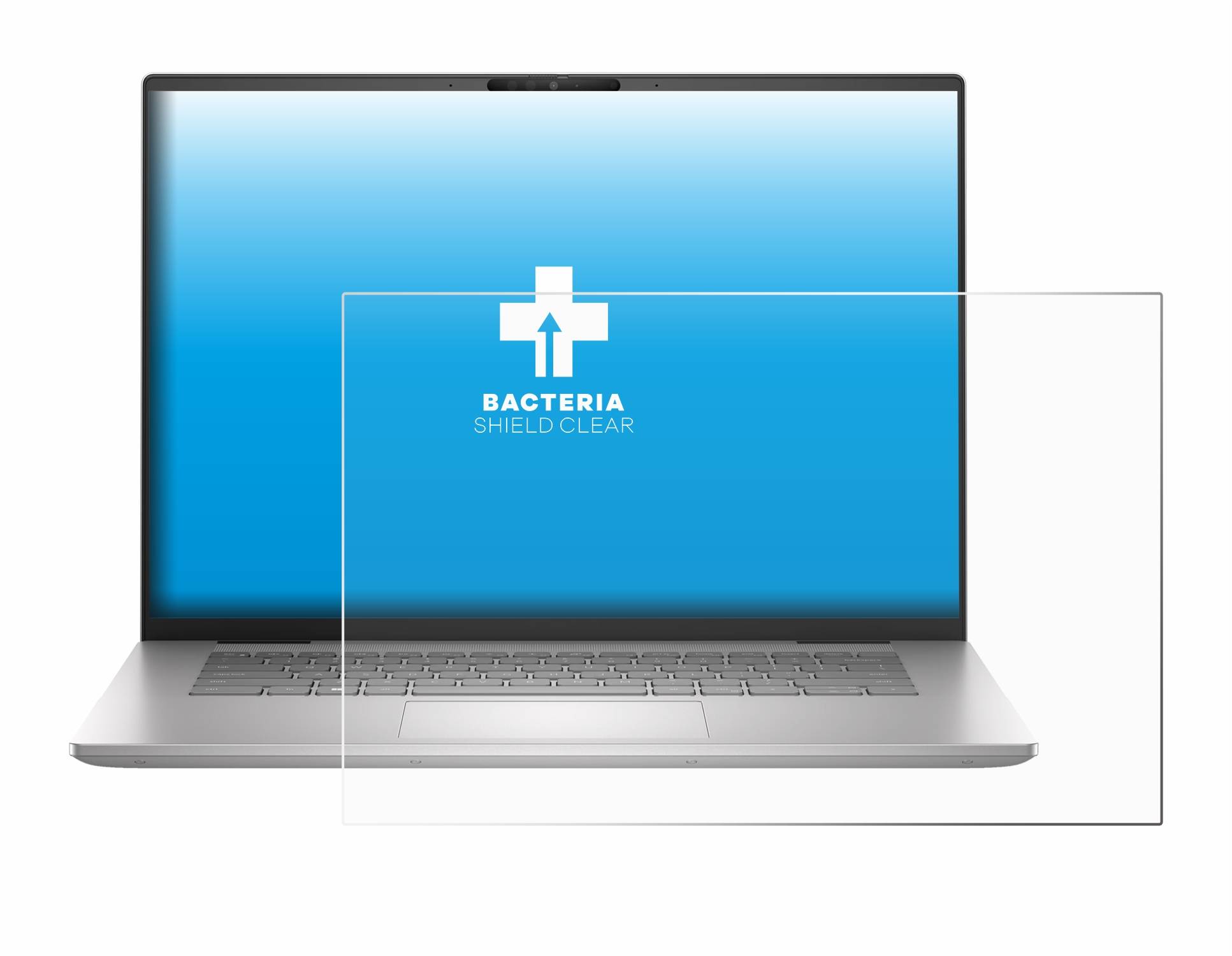 upscreen Bacteria Shield Schutzfolie für Dell Inspiron 16 7630 Laptop - Antibakteriell