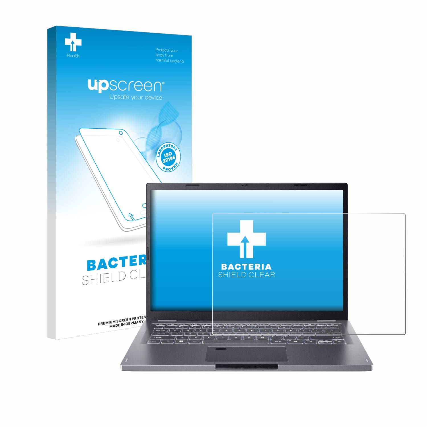 upscreen Bacteria Shield Schutzfolie für Acer Aspire 14 A14-51 - Antibakteriell