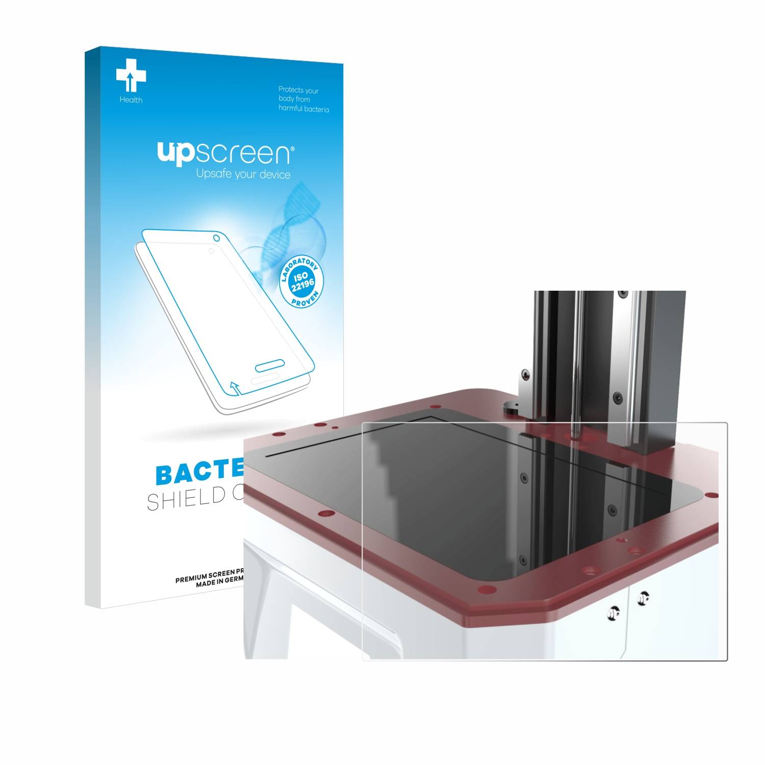 upscreen Bacteria Shield Schutzfolie für Flashforge Foto 9.25 6K monochrome screen - Antibakteriell