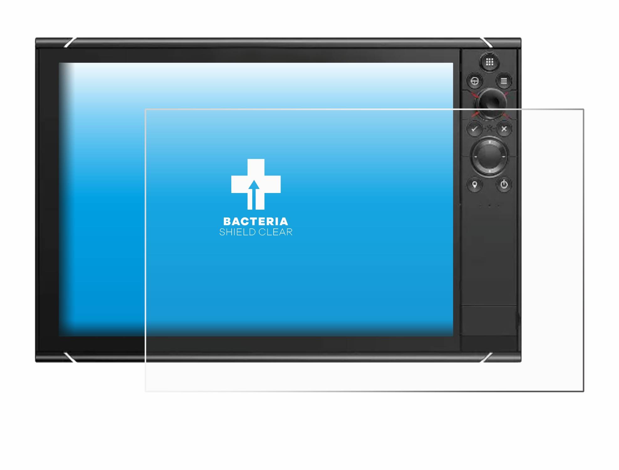 upscreen Bacteria Shield Schutzfolie für Simrad NSS16 evo3S - Antibakteriell