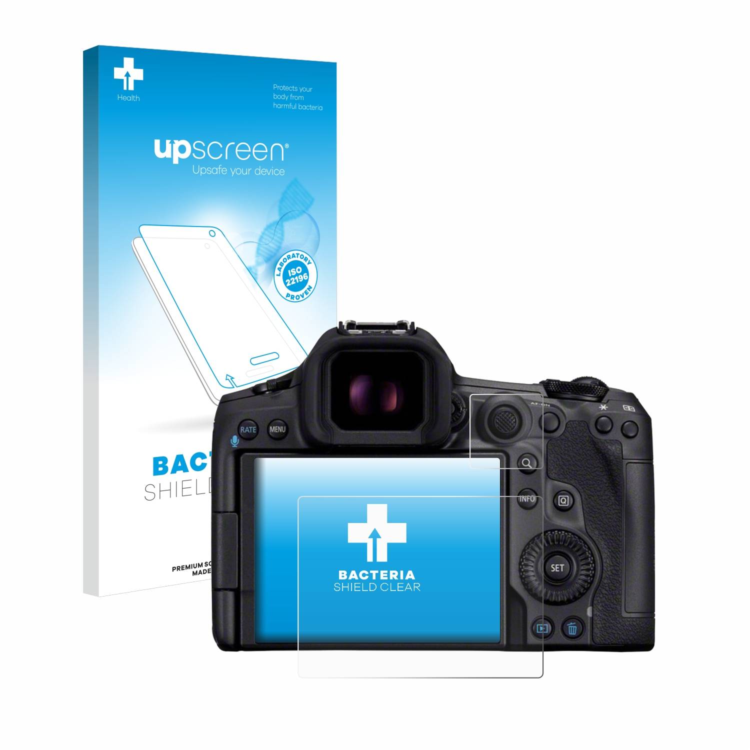 upscreen Bacteria Shield Schutzfolie für Canon EOS R5 Mark II - Antibakteriell