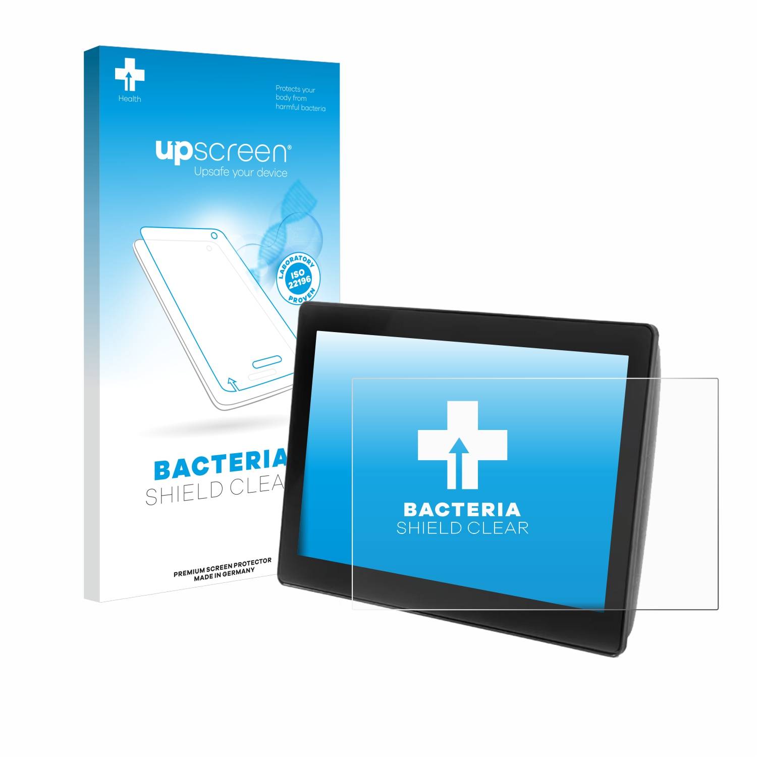 upscreen Bacteria Shield Schutzfolie für John Deere G5 Plus Universal 12.8 - Antibakteriell