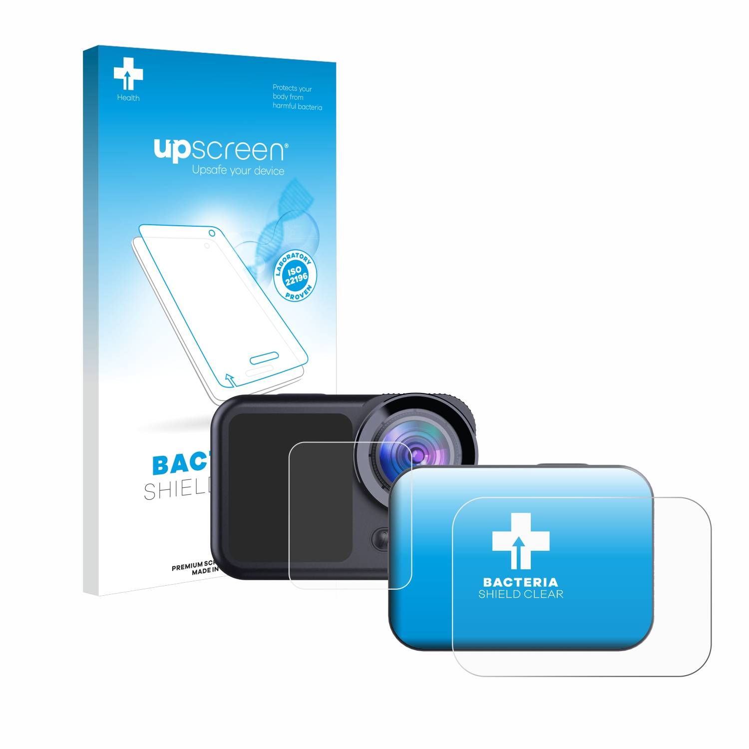 upscreen Bacteria Shield Schutzfolie für Easypix GoXtreme Manta - Antibakteriell