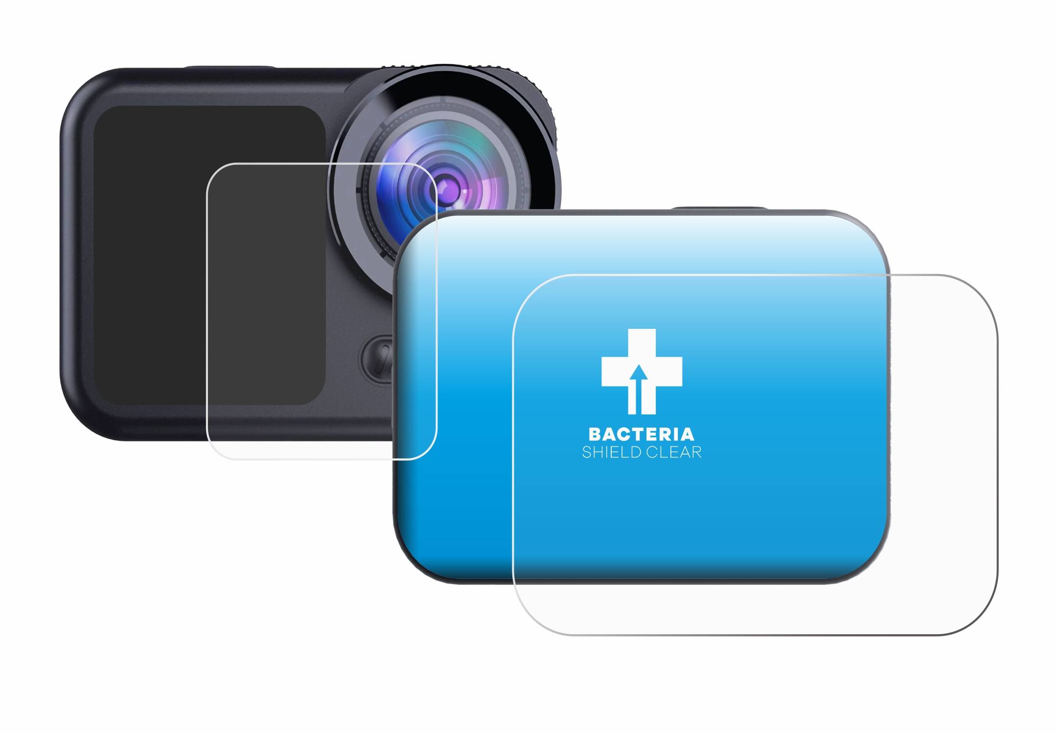 upscreen Bacteria Shield Schutzfolie für Easypix GoXtreme Manta - Antibakteriell