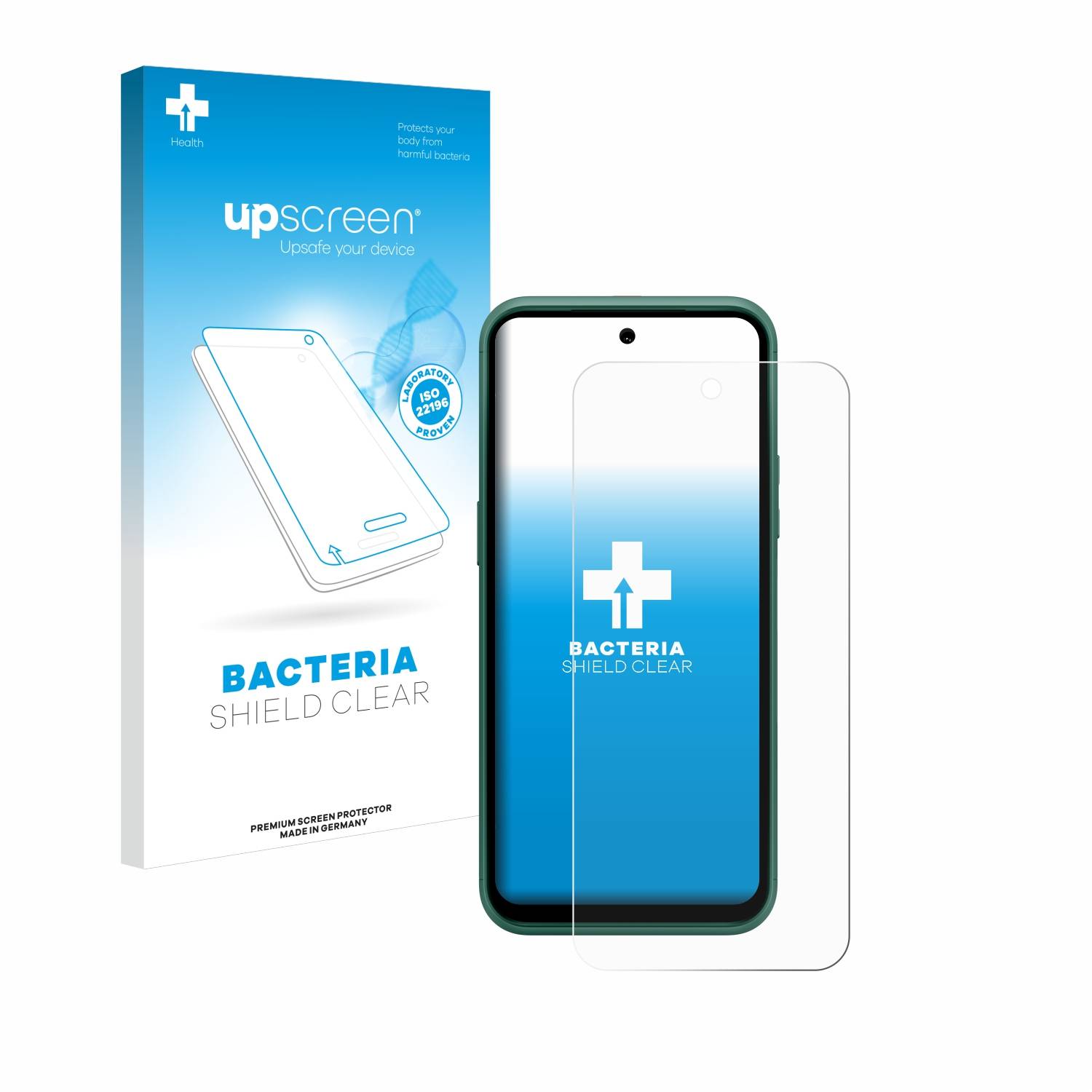 upscreen Bacteria Shield Schutzfolie für Nokia XR21 Limited Edition - Antibakteriell