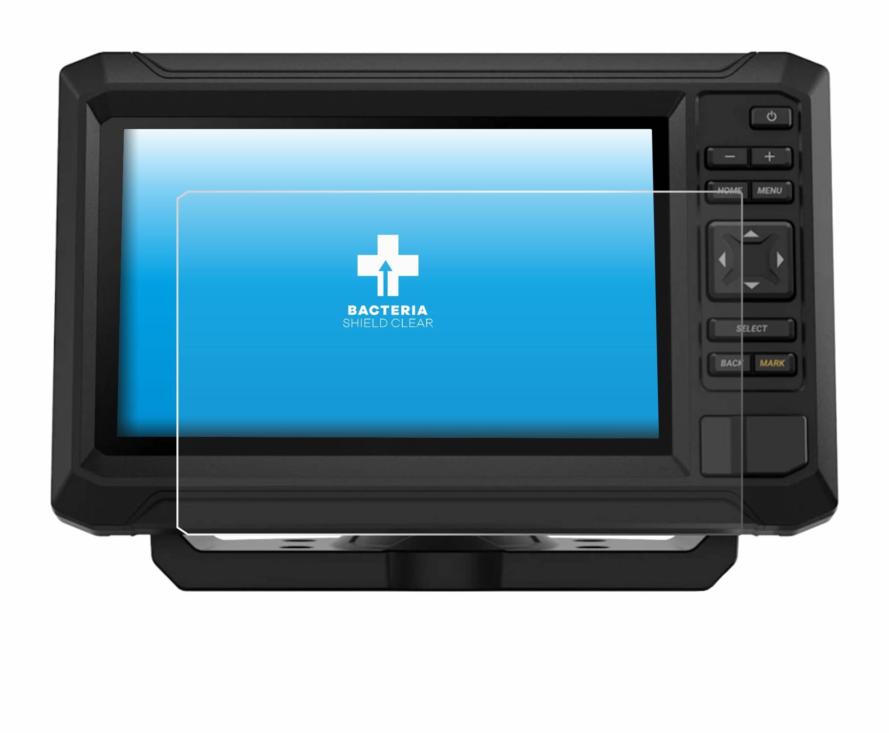 upscreen Bacteria Shield Schutzfolie für Garmin ECHOMAP UHD2 7 Tasten - Antibakteriell