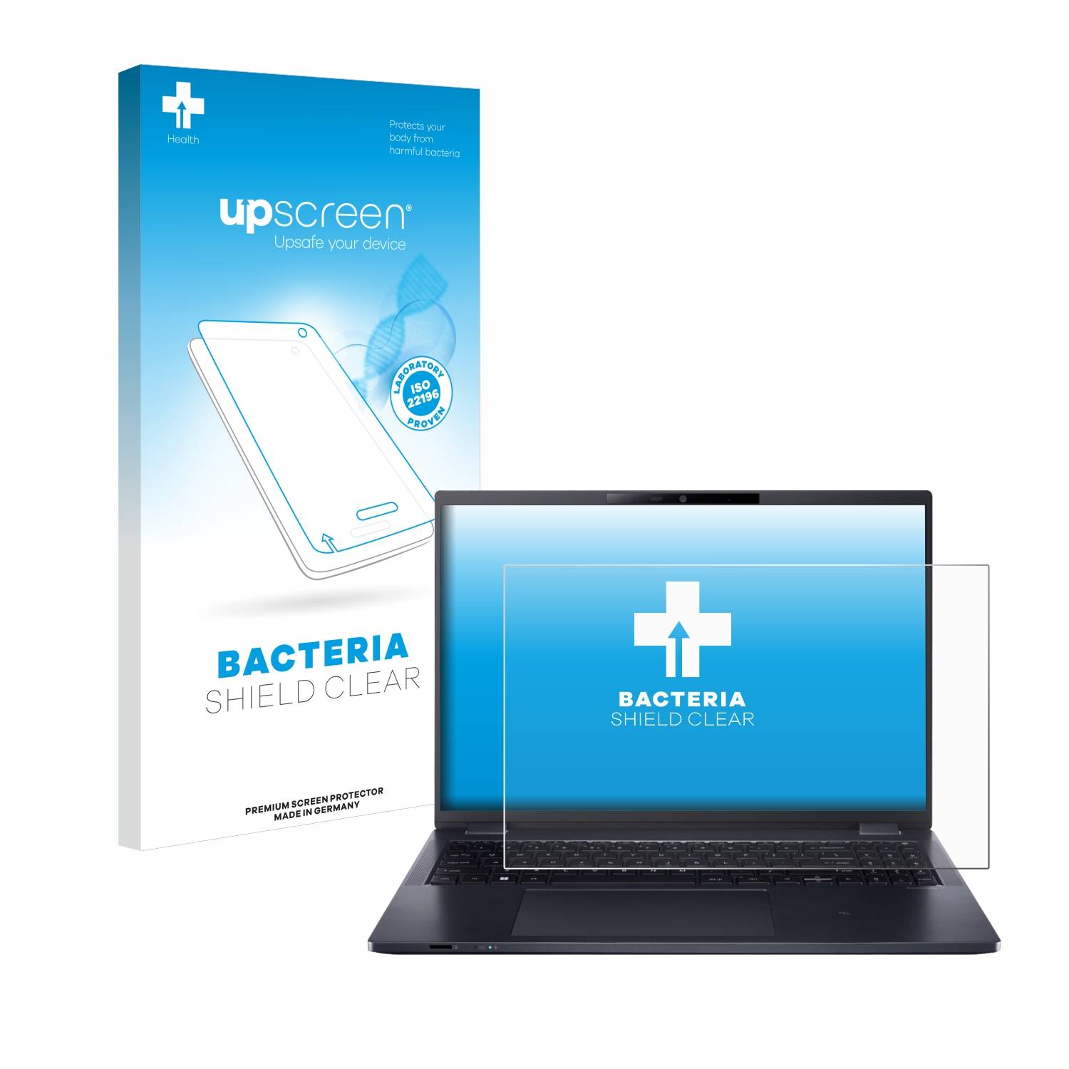 upscreen Bacteria Shield Schutzfolie für Acer TravelMate P4 TMP416 - Antibakteriell