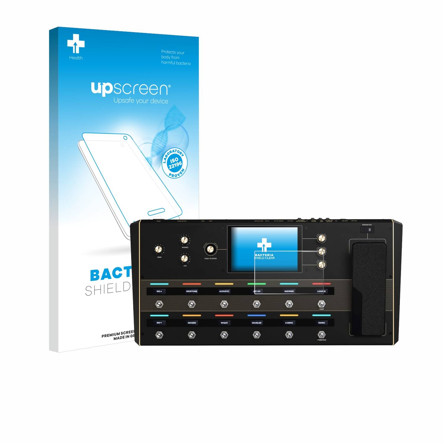upscreen Bacteria Shield Schutzfolie für Headrush Prime - Antibakteriell