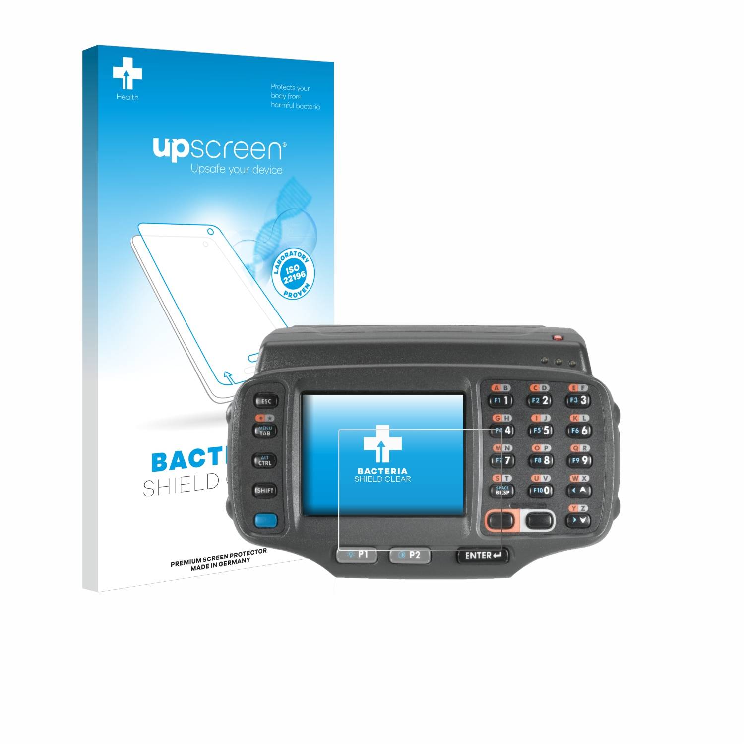 upscreen Bacteria Shield Schutzfolie für Zebra WT41N0 - Antibakteriell