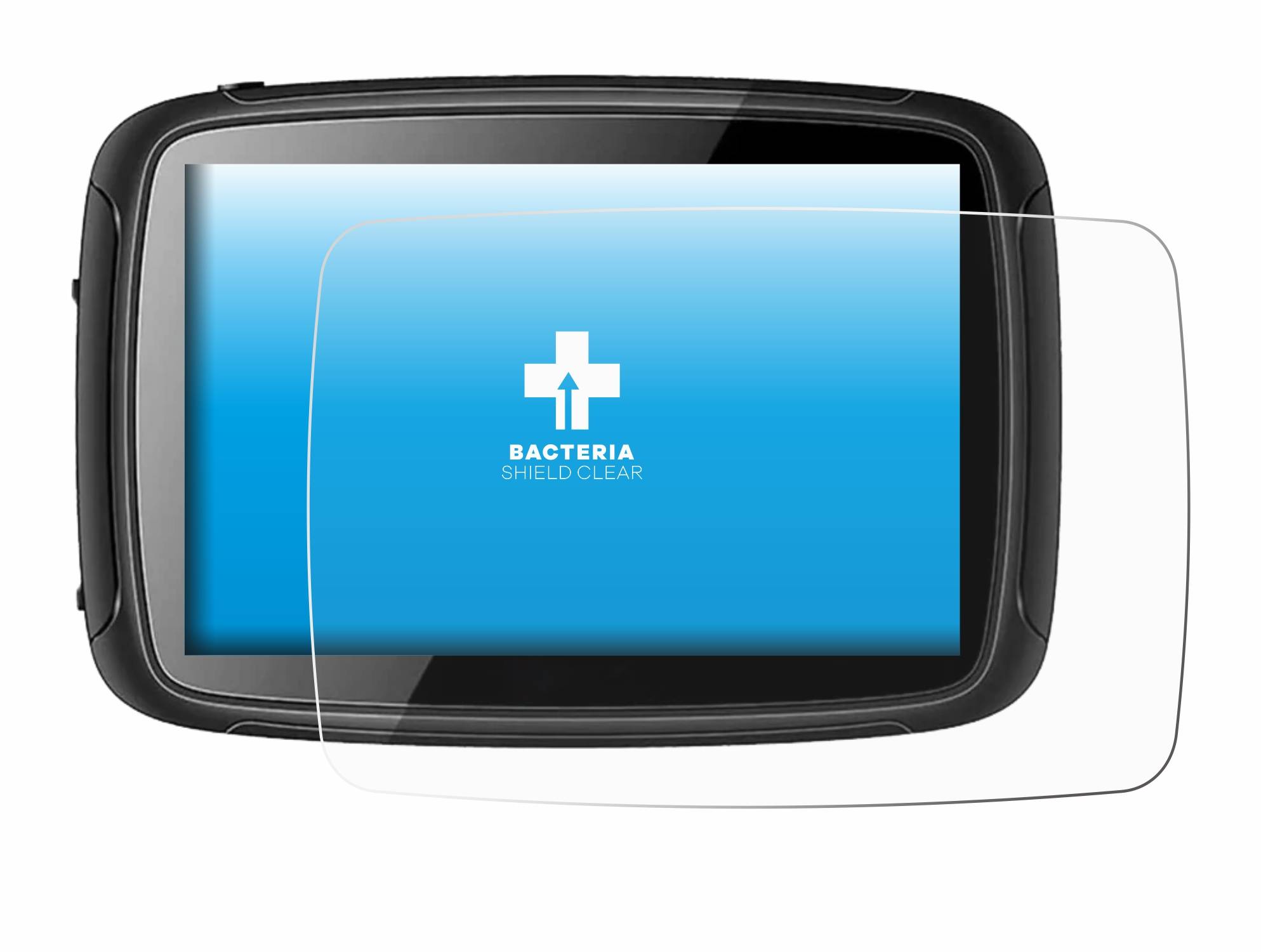 upscreen Bacteria Shield Schutzfolie für Elebest Rider AM500 5 - Antibakteriell